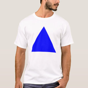 Driehoek - blauw t-shirt