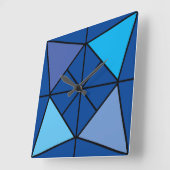 Driehoek blauw vierkante klok (Hoek)