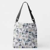Driehoek blauwe Canvas tas (Voorkant)