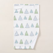 Driehoek Bomen Badhanddoek Set Bad Handdoek (Handdoek)