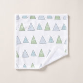 Driehoek Bomen Badhanddoek Set Bad Handdoek (Wasdoekje)