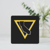 driehoek californië kaart (Staand voorkant)