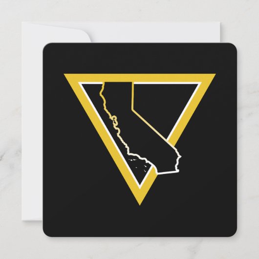 driehoek californië kaart (Voorkant)
