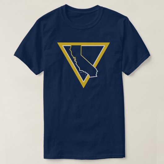 driehoek californië t-shirt (Design voorkant)