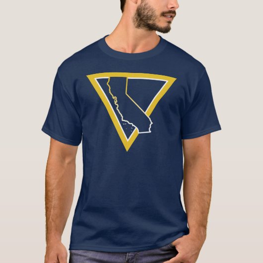 driehoek californië t-shirt (Voorkant)
