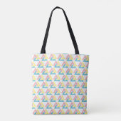 Driehoek Celtic knot design Canvas tas (Achterkant)