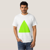 Driehoek - Chartreuse T-shirt (Voorkant volledig)