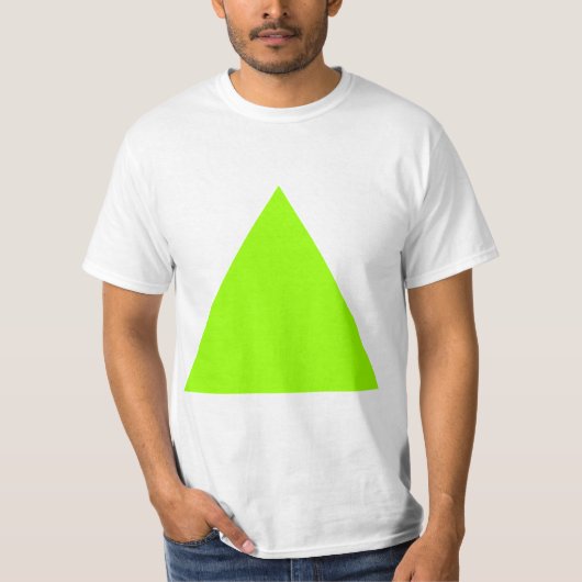Driehoek - Chartreuse T-shirt (Voorkant)