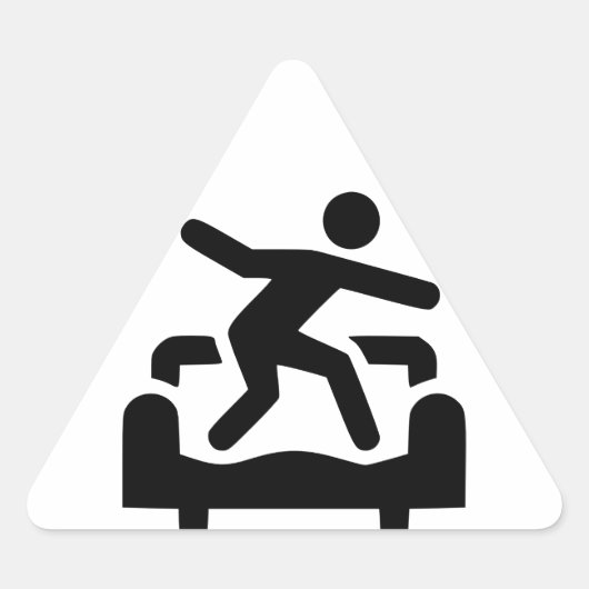 Driehoek CS-Stickers Sticker (Voorkant)