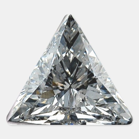 Driehoek Diamond Print Sticker (Voorkant)
