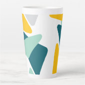 Driehoek doodle 45 latte mok (Voorkant)