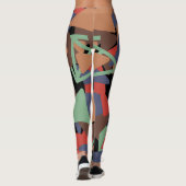 Driehoek doodle 45 leggings (Achterkant)