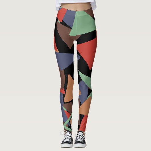 Driehoek doodle 45 leggings (Voorkant)