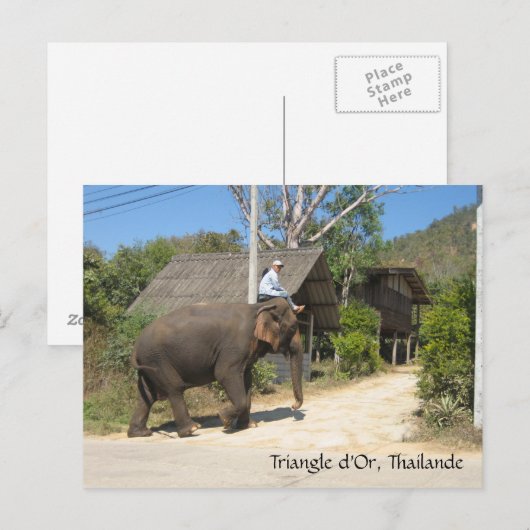 Driehoek d'Or, Thailand Briefkaart (Voorkant / Achterkant)