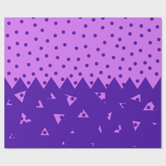 driehoek en cirkels cadeaupapier (Vlak)