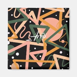 Driehoek en cirkels magneet