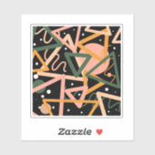 Driehoek en cirkels sticker (Vel)