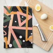 Driehoek en cirkels theedoek (Quarter Fold)