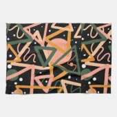 Driehoek en cirkels theedoek (Horizontaal)