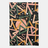 Driehoek en cirkels theedoek (Verticaal)