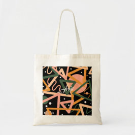 Driehoek en cirkels tote bag