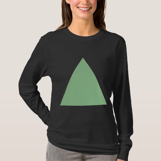 Driehoek - Faded groen T-shirt (Voorkant)