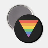 Driehoek Gay Pride Rainbow Magneet (Voorkant / Achterkant)