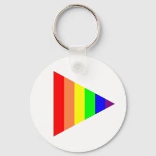 Driehoek Gay Pride Sleutelhanger