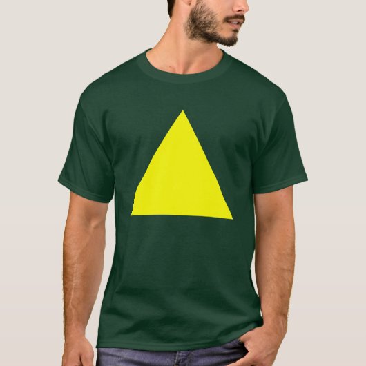 Driehoek - Geel T-shirt (Voorkant)