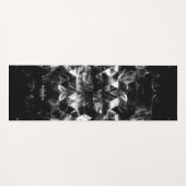 Driehoek Geometrie Zwart Wit patroon Monogram Yogamat (Voorkant (horizontaal))