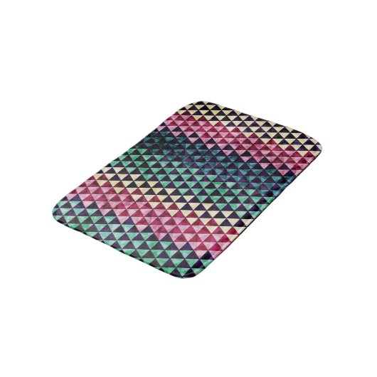  driehoek geometrisch naadloos patroon badmat (Gekanteld)