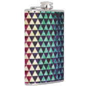 driehoek geometrisch naadloos patroon heupfles (Rechts)