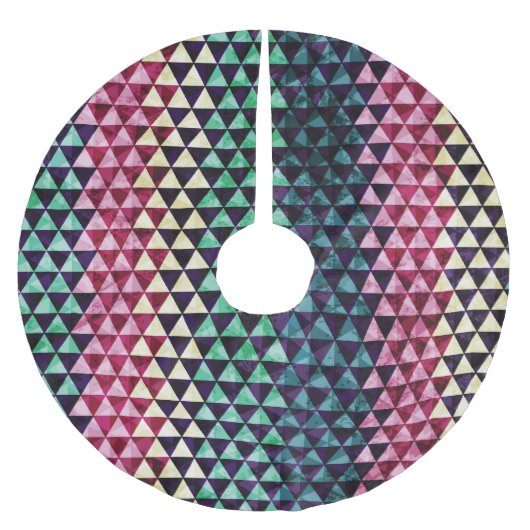  driehoek geometrisch naadloos patroon kerstboom rok (Voorkant)