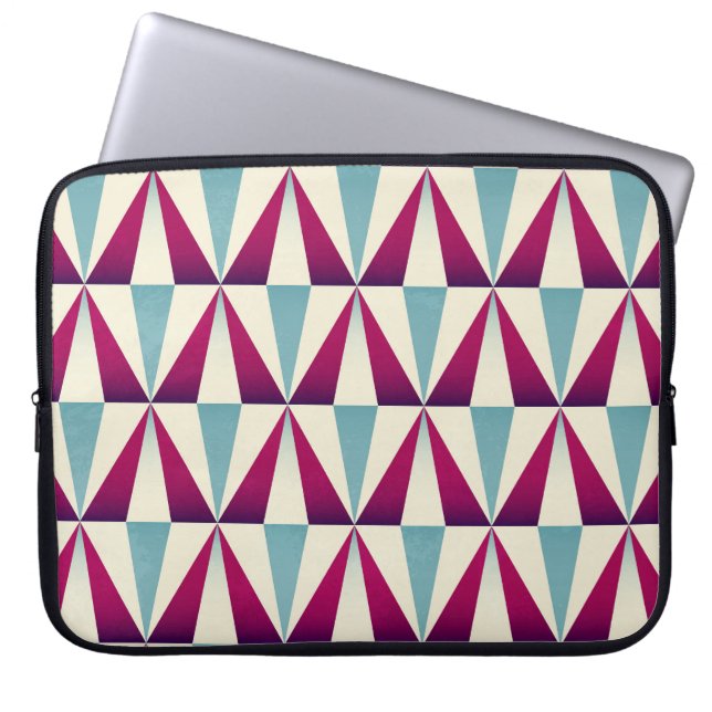  driehoek geometrisch naadloos patroon. laptop sleeve (Voorkant)