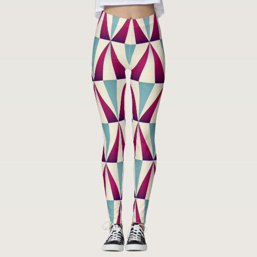 driehoek geometrisch naadloos patroon. leggings (Voorkant)