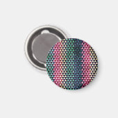 driehoek geometrisch naadloos patroon magneet (Voorkant / Achterkant)