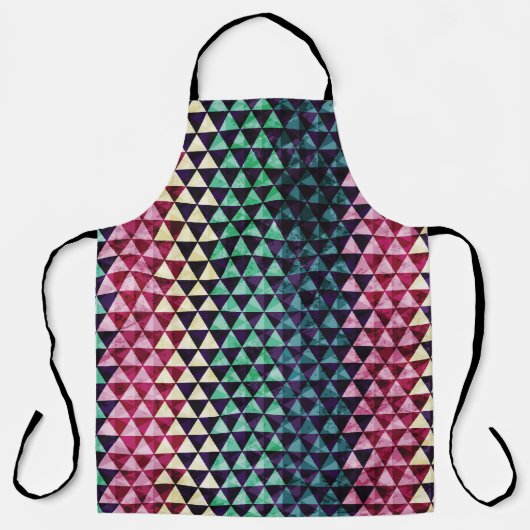 driehoek geometrisch naadloos patroon schort (Voorkant)