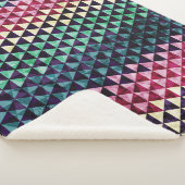  driehoek geometrisch naadloos patroon sherpa deken (3/4)