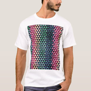 driehoek geometrisch naadloos patroon t-shirt