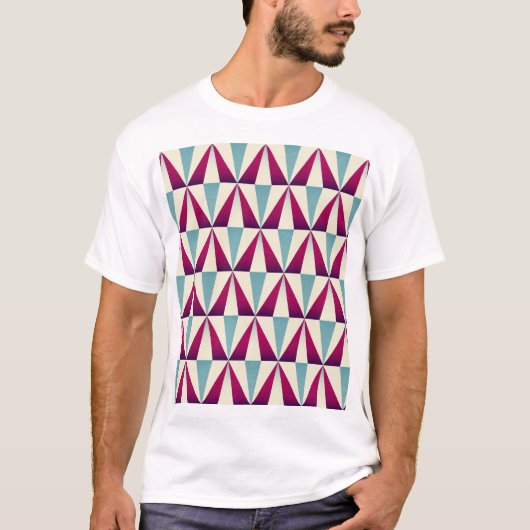  driehoek geometrisch naadloos patroon. t-shirt (Voorkant)