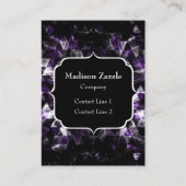 Driehoek Geometrisch Paars Rokerig Sterrenstelsel  Visitekaartje (Voorkant)