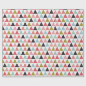 Driehoek Geometrische Kleurrijke Levendige Hedenda Cadeaupapier (Vlak)