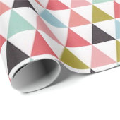 Driehoek Geometrische Kleurrijke Levendige Hedenda Cadeaupapier (Rol Hoek)