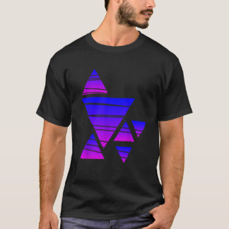 Driehoek geometrische vormen Kleuren t-shirt