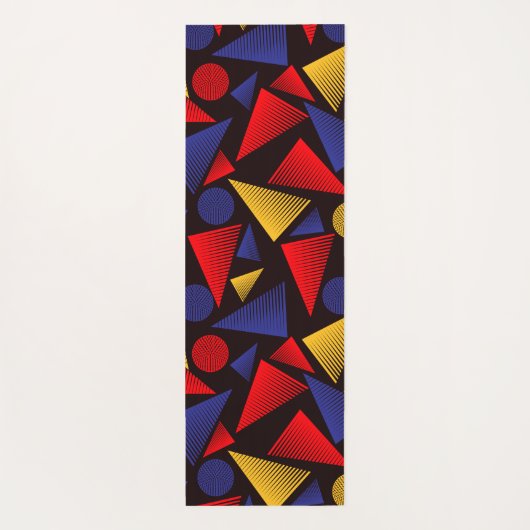 driehoek gestreepte driehoek yogamat (Achterkant)