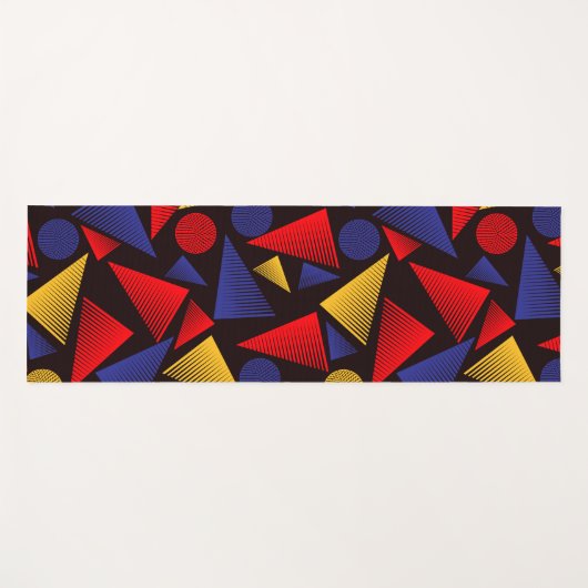 driehoek gestreepte driehoek yogamat (Voorkant (horizontaal))