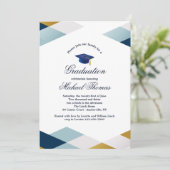 Driehoek Grenzen Uitnodiging (Staand voorkant)