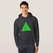 Driehoek - Groen voorjaar Hoodie (Voorkant volledig)
