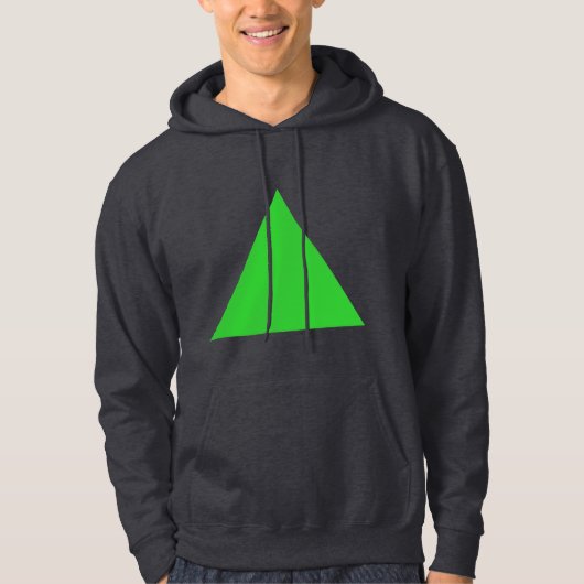 Driehoek - Groen voorjaar Hoodie (Voorkant)