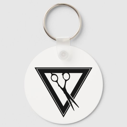 driehoek haarschaar sleutelhanger (Voorkant)